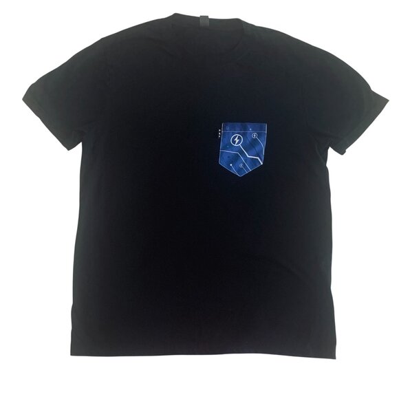 Poches & Fils mens L tshirt  black - Picture 1 of 6